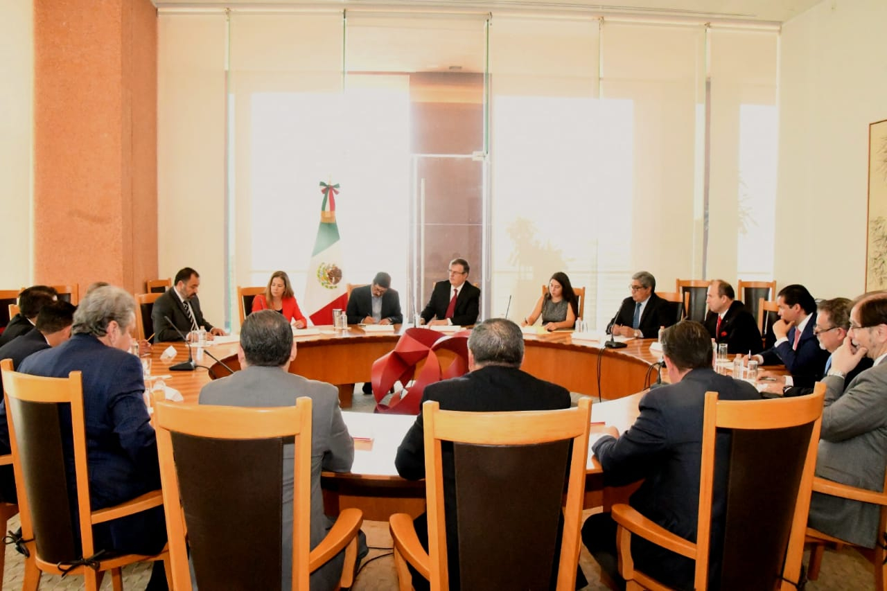 La reunión con el canciller Marcelo Ebrard fue este lunes en la Ciudad de México.