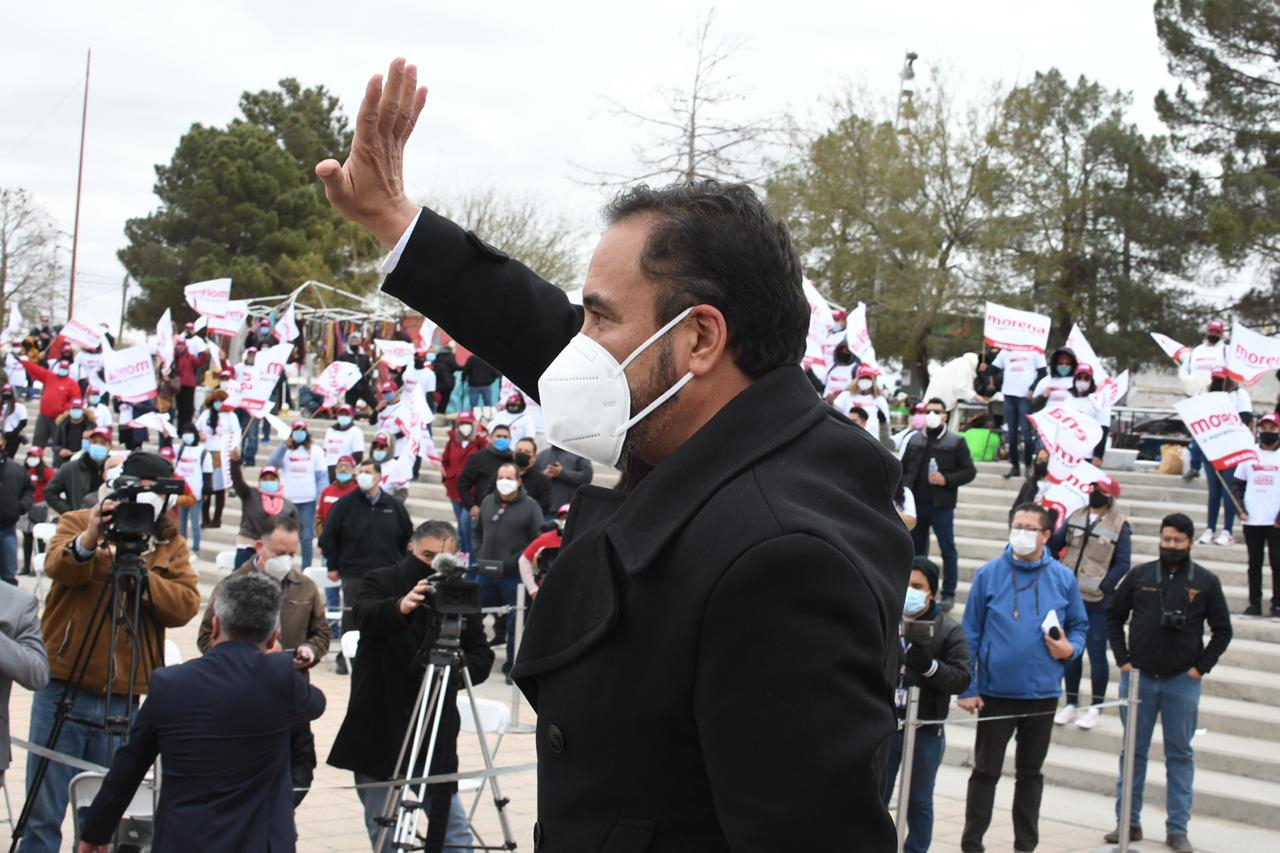 Juan Carlos Loera de la Rosa, precandidato de Morena a la gubernatura de Chihuahua.