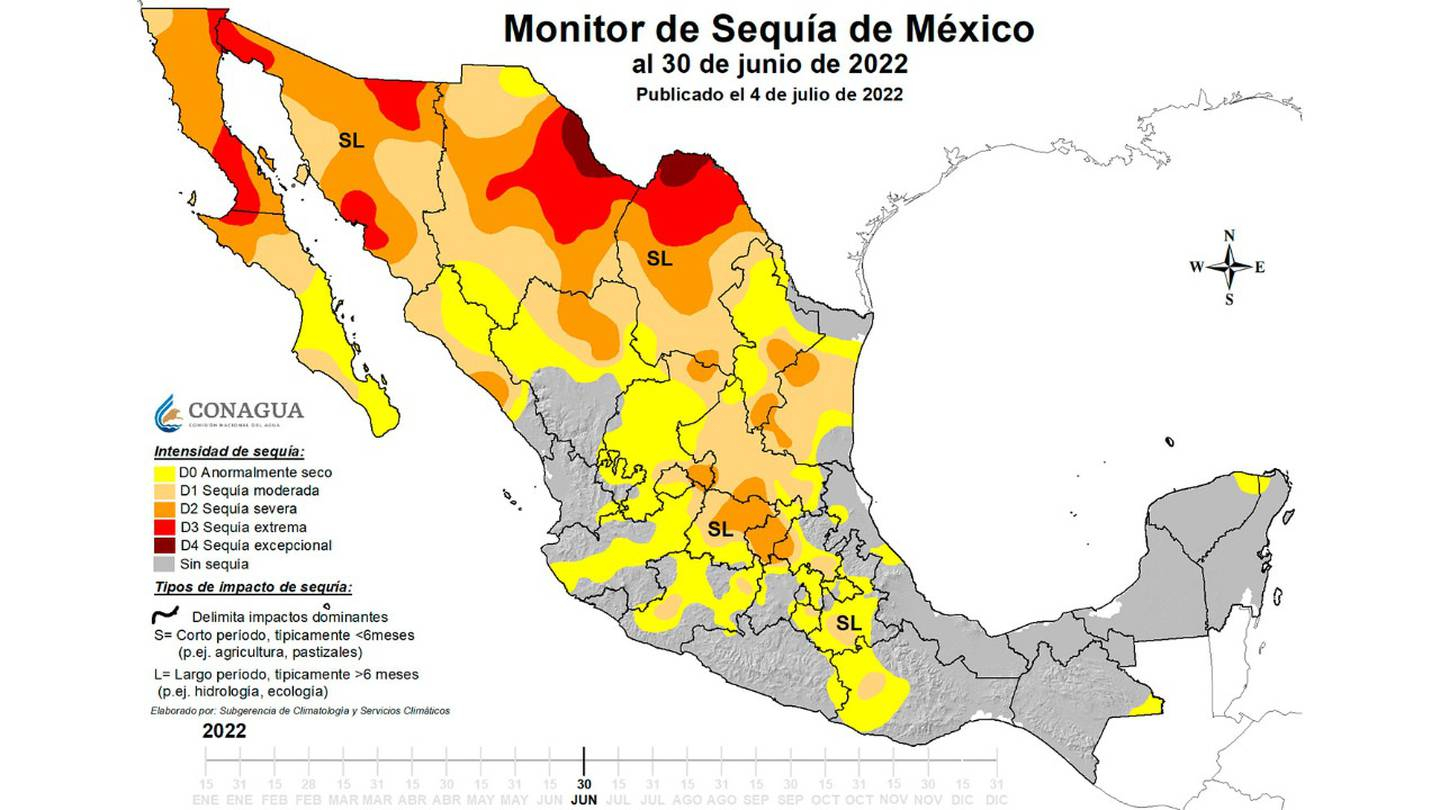 Entre los estados con calor intenso destaca Chihuahua con el 95.5% de municipios afectados.