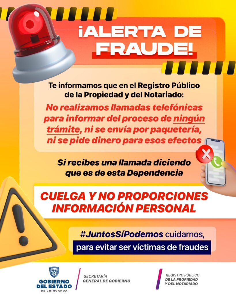 Alerta Registro Publico De La Propiedad Y Notariado Por Llamadas Fraudulentas