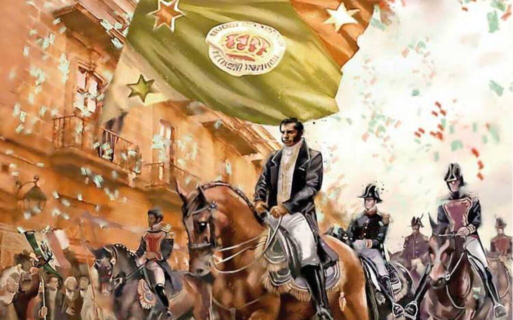Entrada Del Ejercito Trigarante En 1821