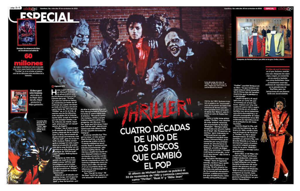 Michael Jackson Lanza 'thriller', El Álbum Más Vendido De La Historia De La Música