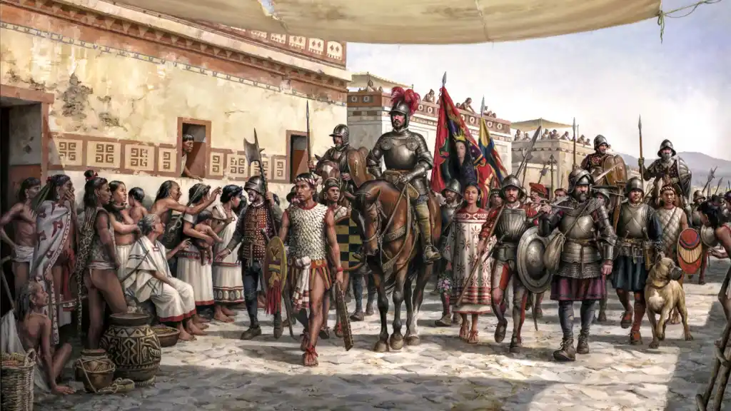 El Conquistador Y Militar Español Hernán Cortés, Llega A Tenochtitlan
