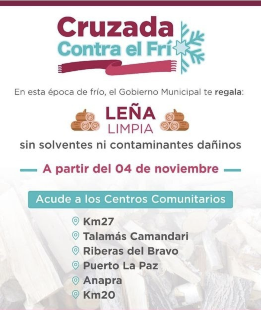 Continuarán Entregando Leña En Los Centros Comunitarios De Juárez En Esta Temporada