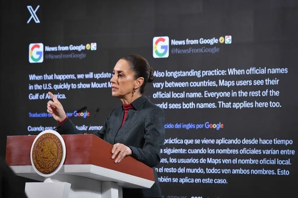 Sheinbaum Le Enviará Carta A Google Por Cambiar Nombre Al Golfo De México En Eu