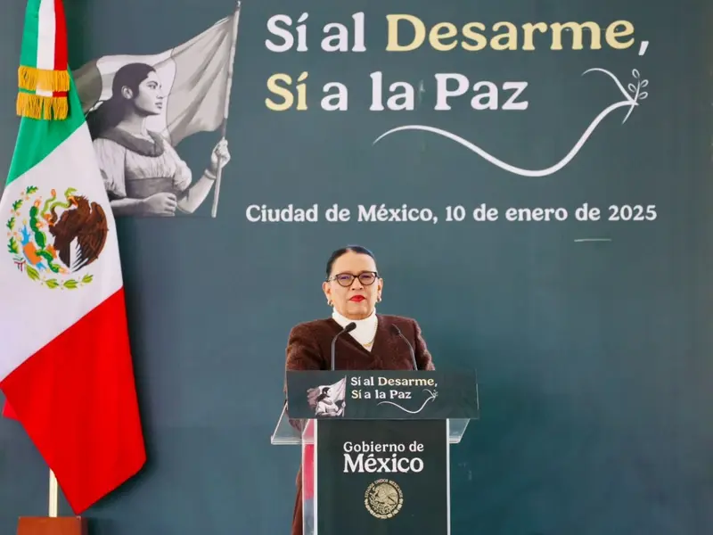Titular De Segob Presenta El Nuevo Programa %22sí Al Desarme, Sí A La Paz%22 En La Cdmx