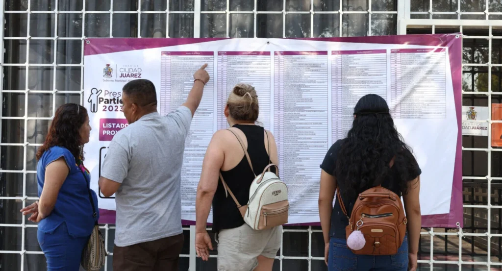 Invitan a votar por los proyectos del presupuesto participativo 2025 en juárez