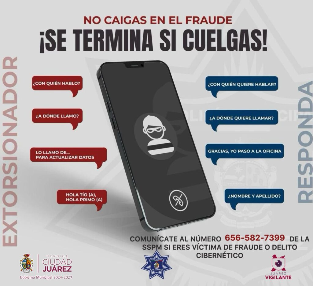 Pone sspm a disposición de la ciudadanía número de denuncia por fraude telefónico