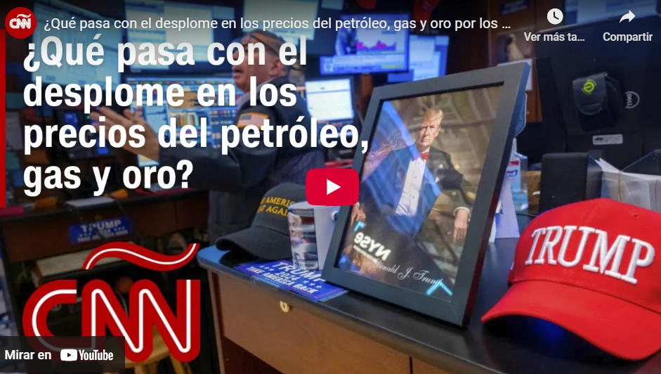 Que pasa con el desplome en los precios del petroleo gas y oro por los aranceles de trump