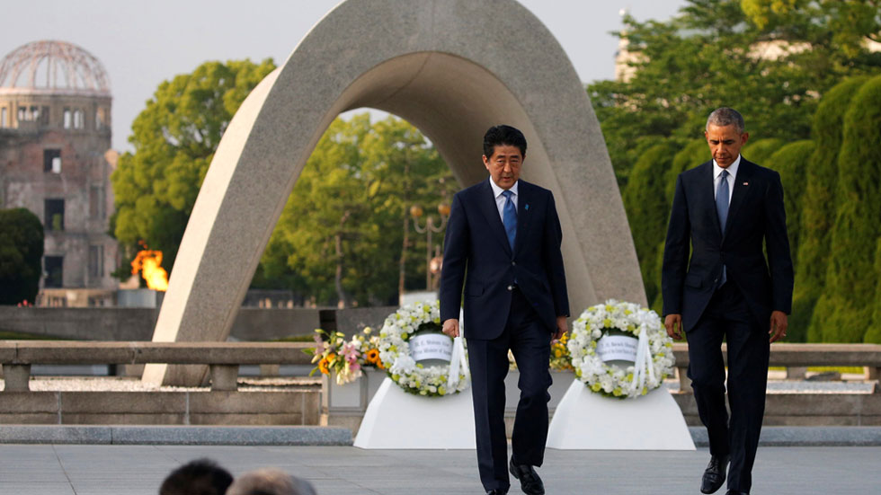 2016, barack obama se convierte en el primer presidente de estados unidos en visitar hiroshima, donde cayó la bomba atómica en 1945