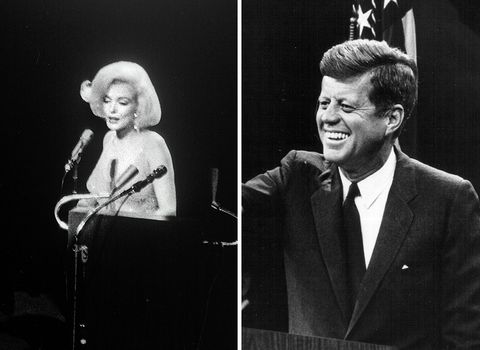Marilyn monroe canta happy birthday, mr. president a john fitzgerald kennedy