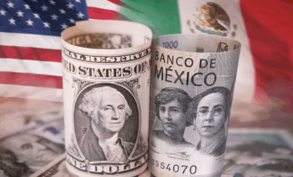 Peso mexicano gana terreno frente al dólar y cierra en 19.39 su mejor nivel en 7 meses