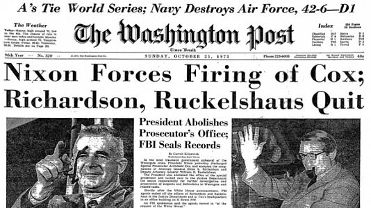 1972, sale a la luz pública el escándalo político del watergate