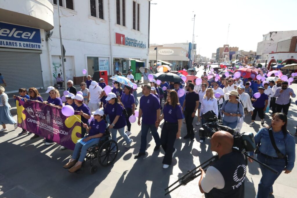 Caminan por el día mundial de toma de conciencia contra el abuso y maltrato en la vejez