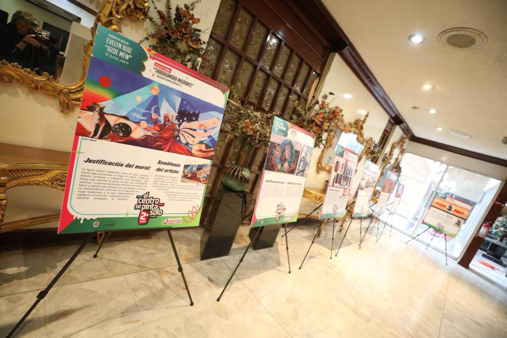 Exponen fotografías de obras durante la segunda edición de %22el centro se pinta solo%22