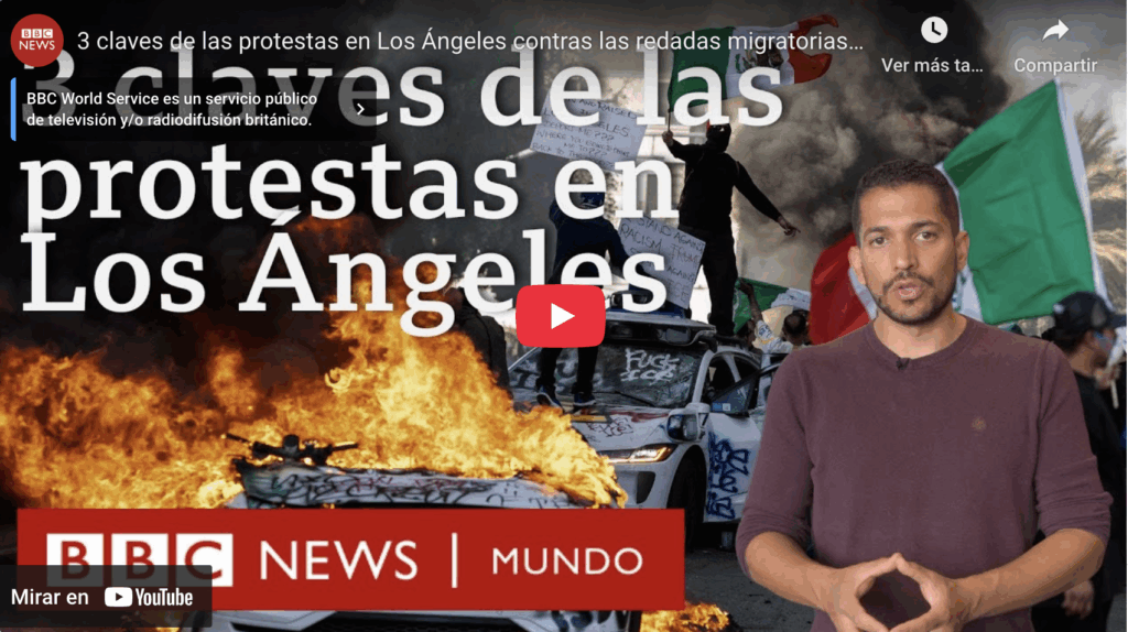 Tres claves de las protestas en la contra las redadas migratorias de trump | bbc