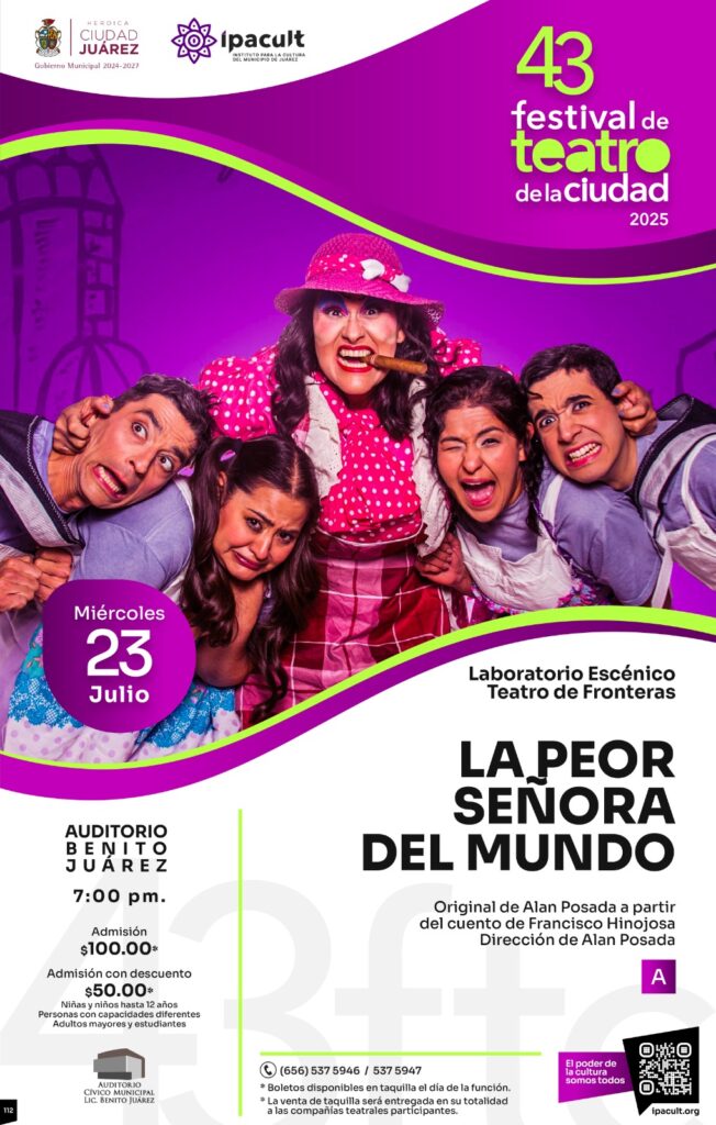 %22la peor señora del mundo%22 llega al escenario del festival de teatro de la ciudad hoy