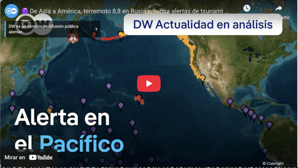 De asia hasta américa, así fue el sismo 8.8 en rusia y tsunamis en océano pacífico | dw