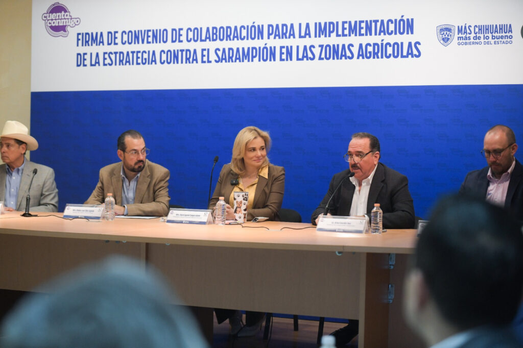Integra maru a productores agrícolas a la campaña de vacunación contra sarampión