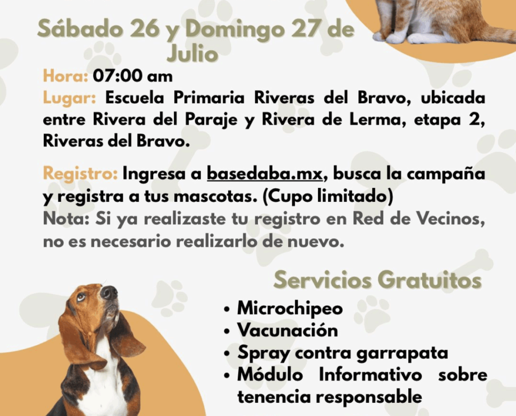 Invita bienestar animal a su jornada de esterilización este fin de semana en juárez