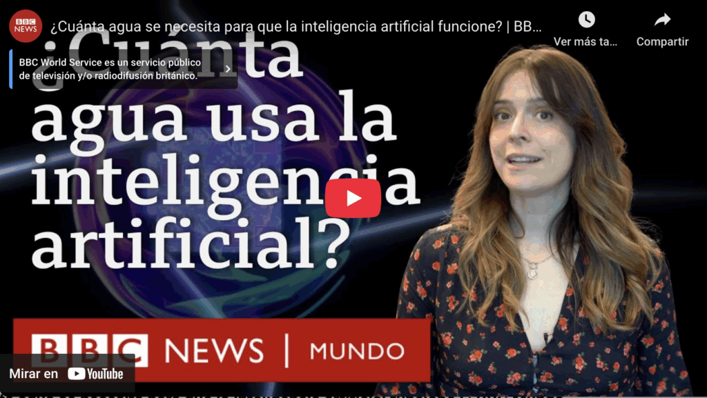 ¿cuánta agua se necesita para que la inteligencia artificial funcione? | bbc