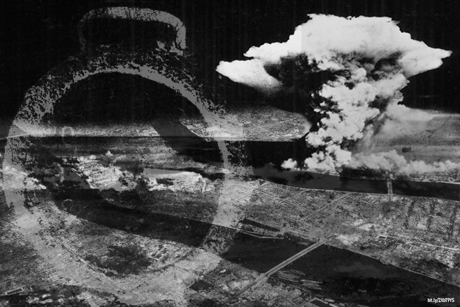 1945, estados unidos lanza su primera bomba atómica sobre la ciudad japonesa de hiroshima