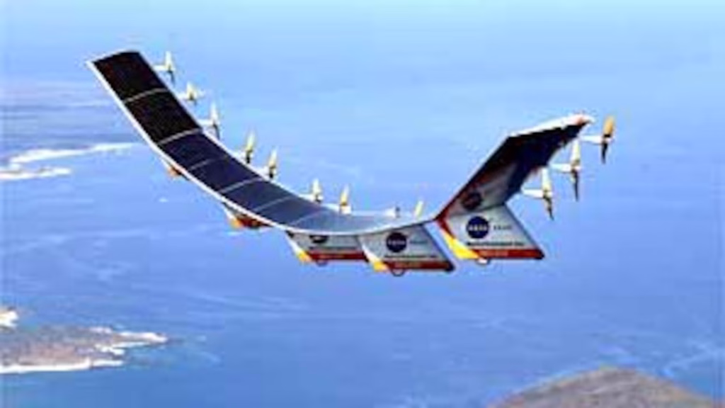 2001, un avión experimental de la nasa, alimentado por energía solar fotovoltaica, bate el récord mundial de altura de vuelo