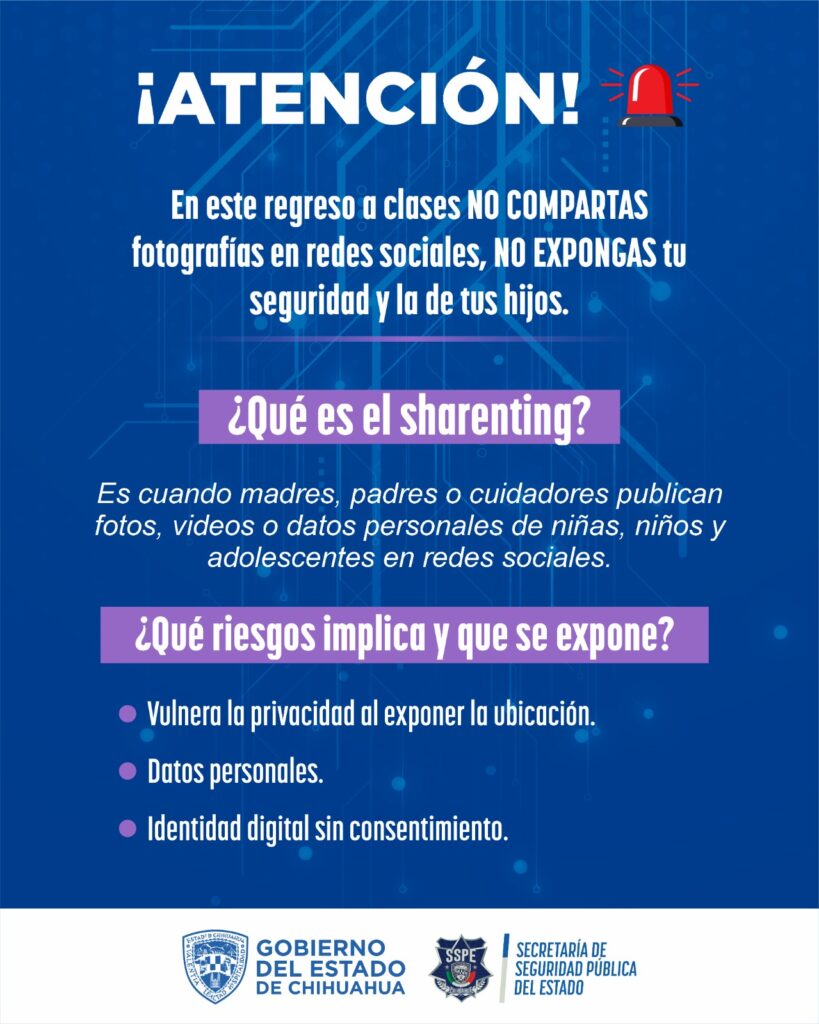 Advierte sspe sobre riesgos de compartir fotos escolares de menores en redes sociales