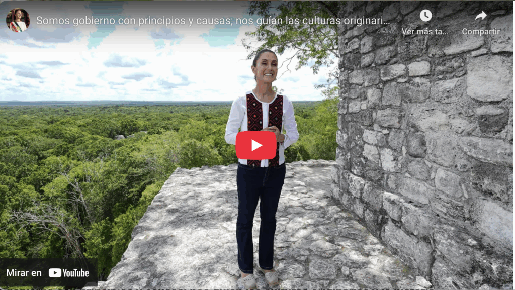 Claudia sheinbaum inicia campaña de su primer informe de gobierno