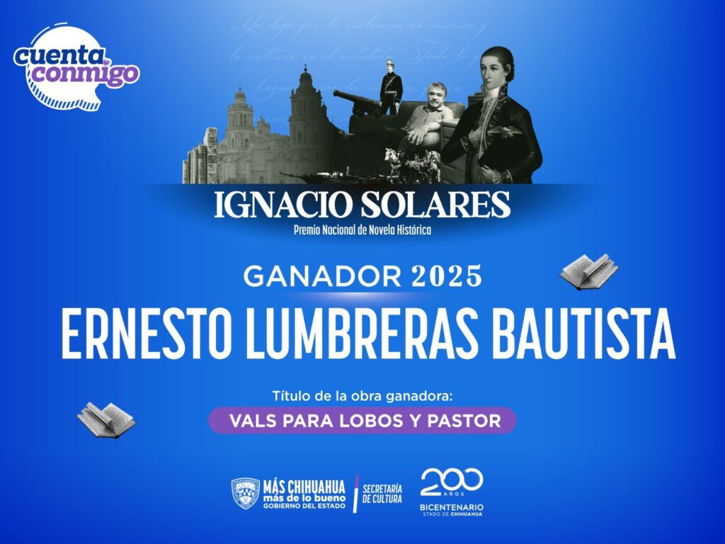 Ganó ernesto lumbreras el premio nacional de novela histórica %22ignacio solares%22