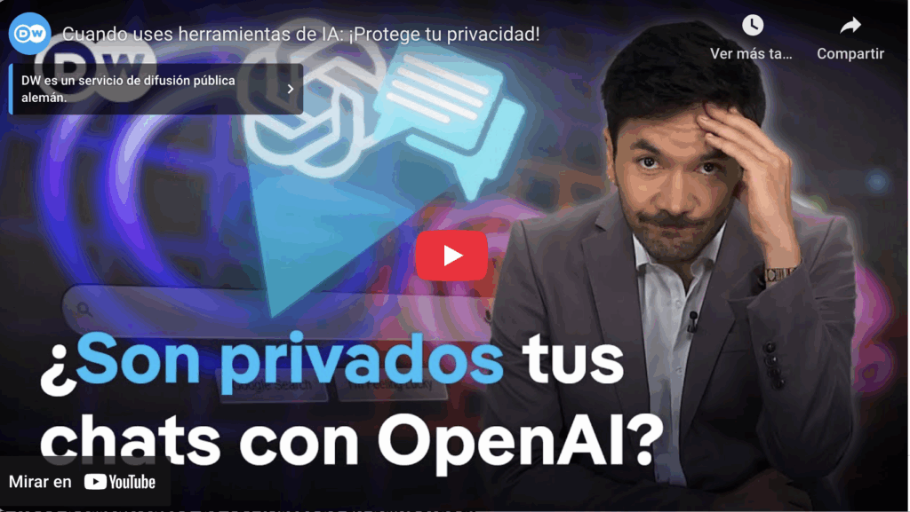 Protege bien tu privacidad cuando uses herramientas de ia | dw