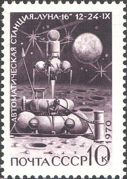 1970, la sonda soviética 'luna 16' es la primera nave no tripulada que aterriza con éxito en la luna