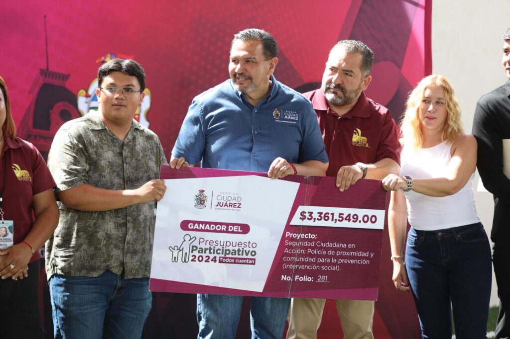 Dan presupuesto participativo de 3 millones 361 mil pesos a jóvenes del grupo 'cideses'