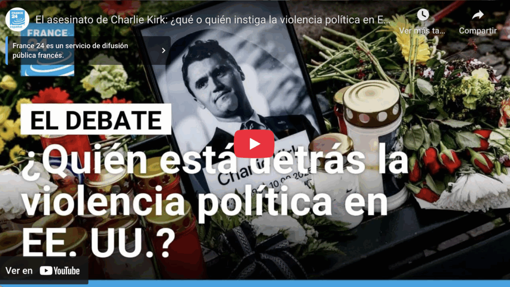 El asesinato de charlie kirk instiga la violencia política otra vez en eu | france 24
