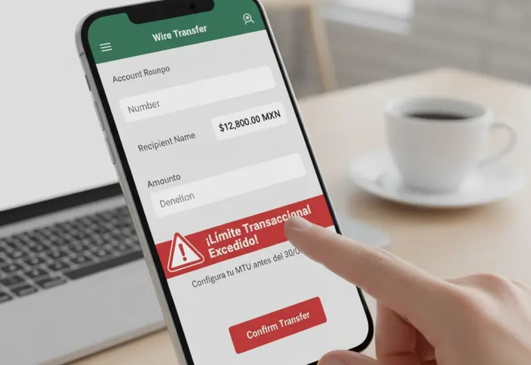 Habrá sanción por no activar límite en las transferencias bancarias antes de octubre