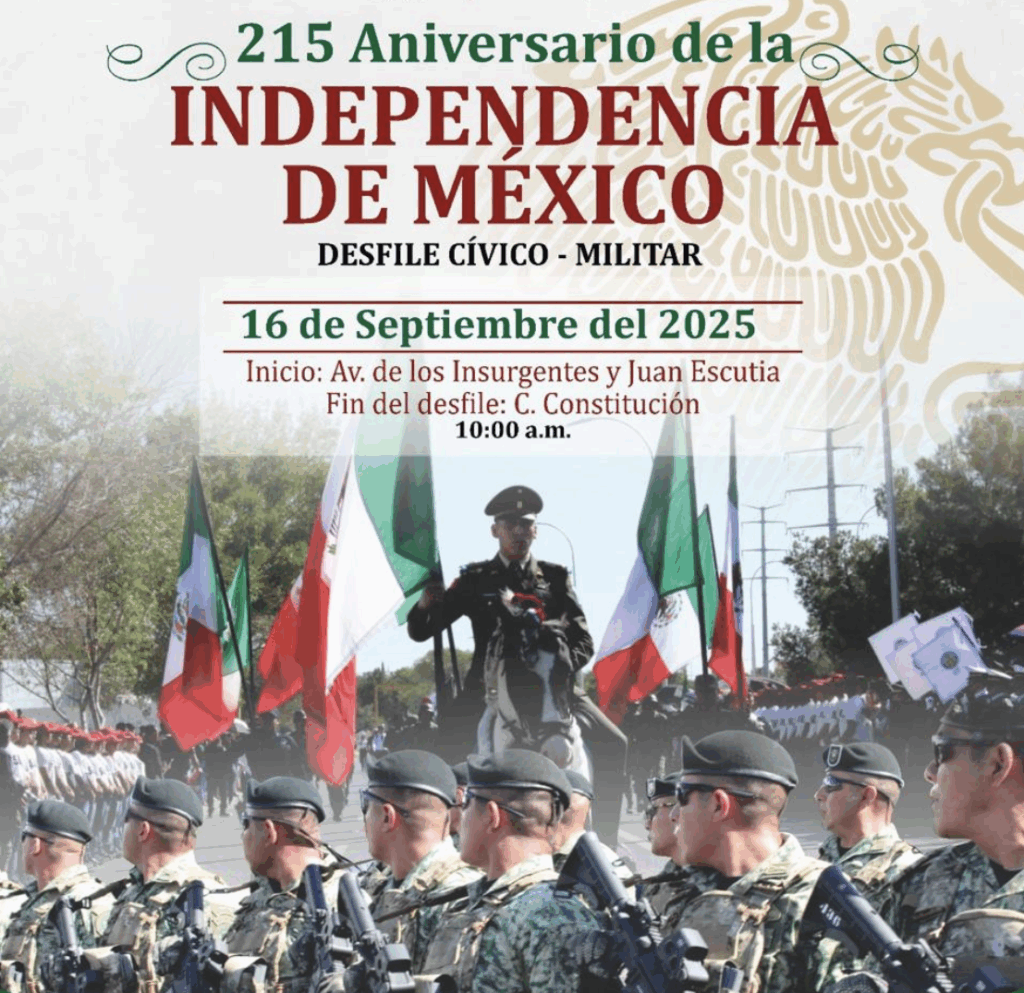 Invita gobierno municipal al desfile del 16 de septiembre; será en avenida insurgentes