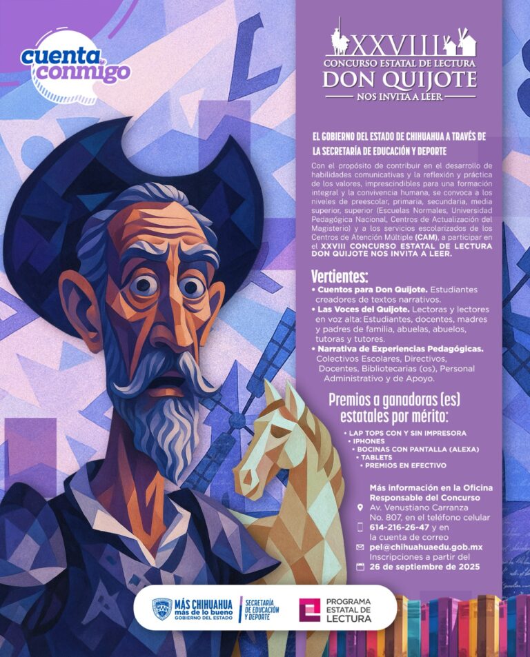 Lanzan convocatoria del xxviii concurso estatal de lectura 'don quijote nos invita a leer'