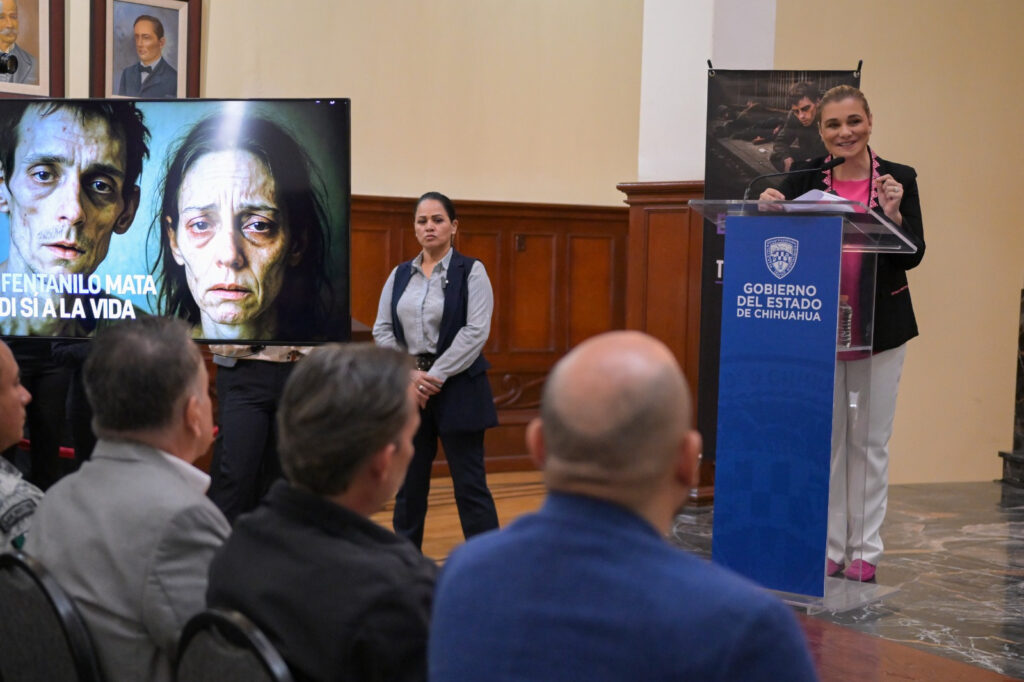 Maru campos lanza campaña contra venta y consumo de fentanilo en chihuahua
