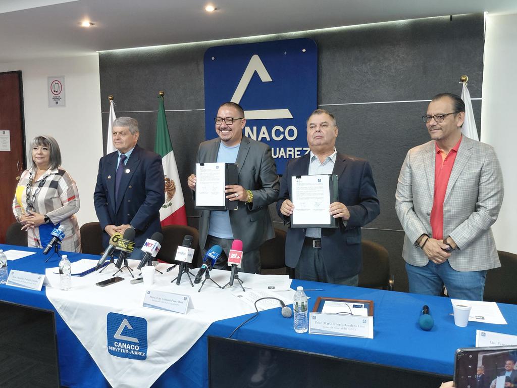 Unen esfuerzos ichea y canaco para combatir el rezago educativo en juárez
