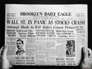 1929, tiene lugar el %22crack%22 en la bolsa de nueva york