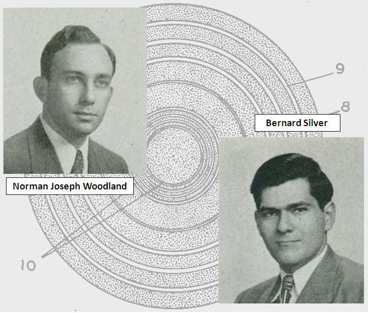 1952, norman joseph woodland y bernard silver registran la patente del primer código de barras en estados unidos