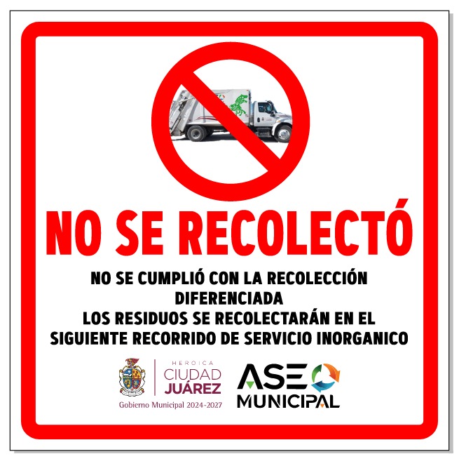 Dejan 50 engomados de %22no servicio%22 en la valle del sol por no separar la basura