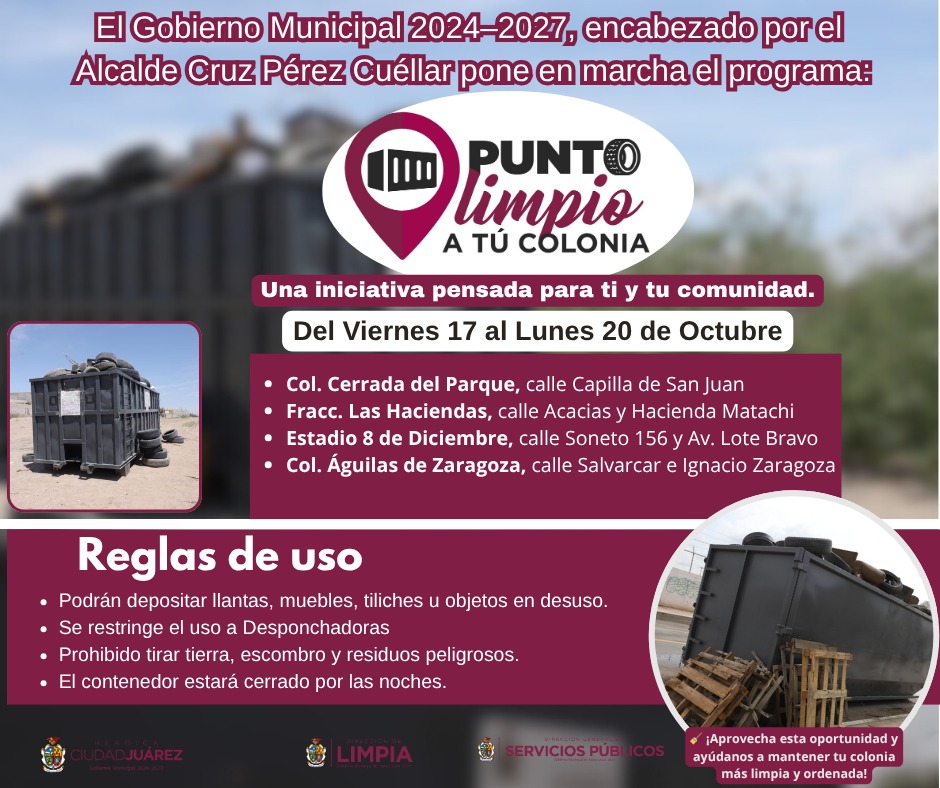 Municipio instala más puntos limpios para mejorar la disposición de residuos