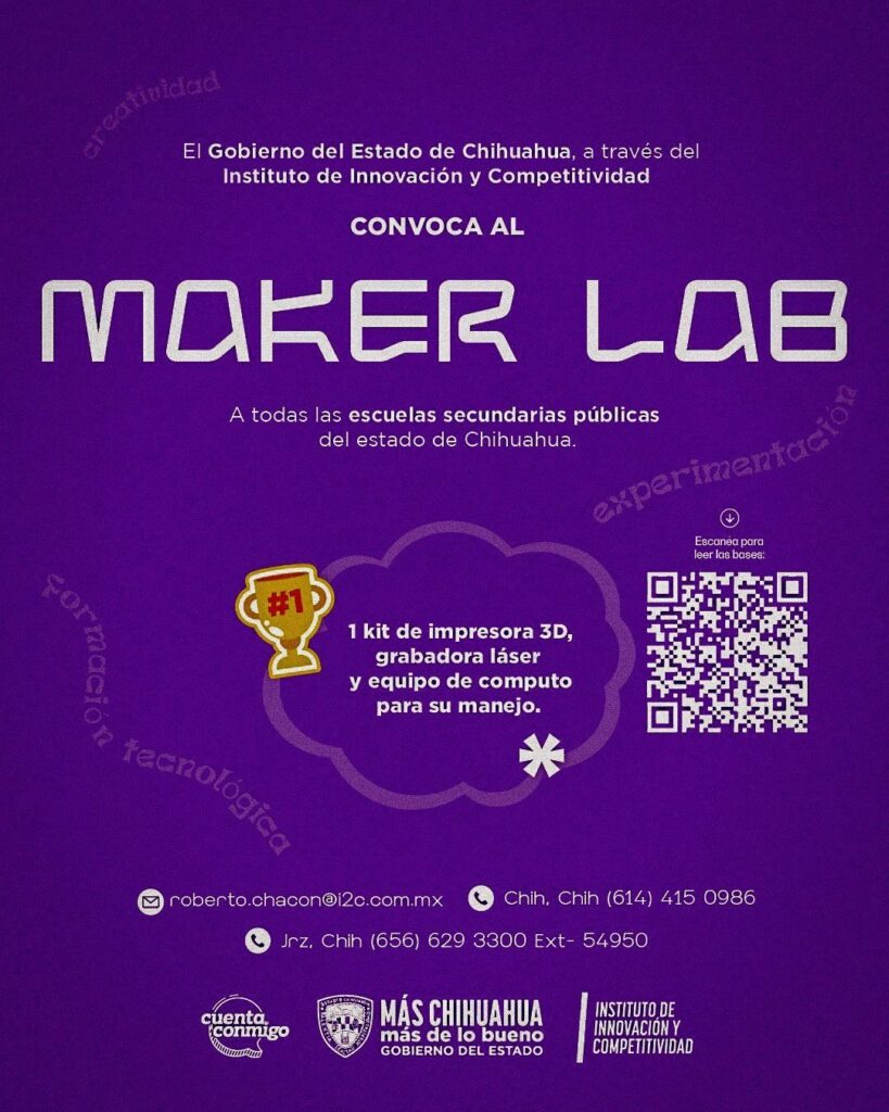 Abren convocatoria maker lab a secundarias para acceder a equipamiento tecnológico