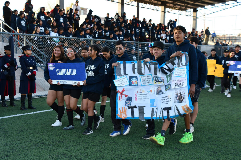 Estudiantes participan en convivencias estatales deportivas de telebachilleratos