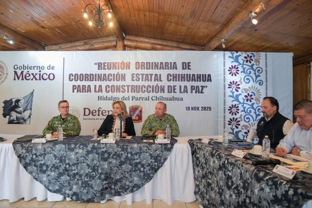 Gobernadora maru campos encabeza sesión especial de la mesa de seguridad en parral