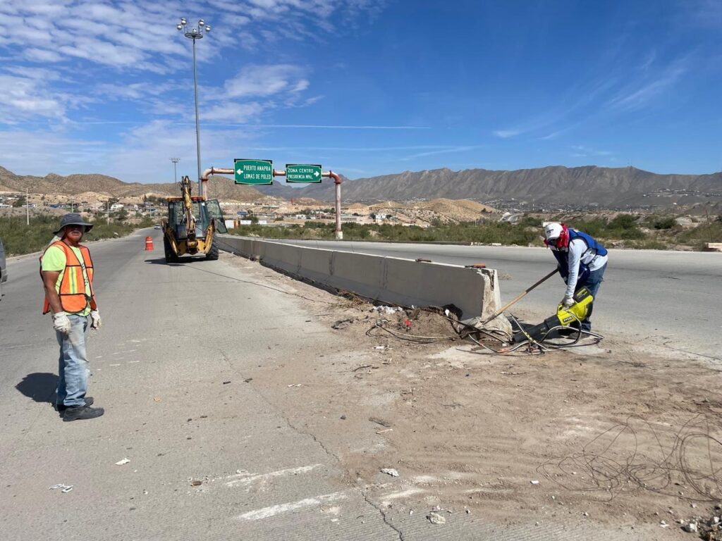 Inicia obras públicas con la rehabilitación de alumbrado en el periférico camino real