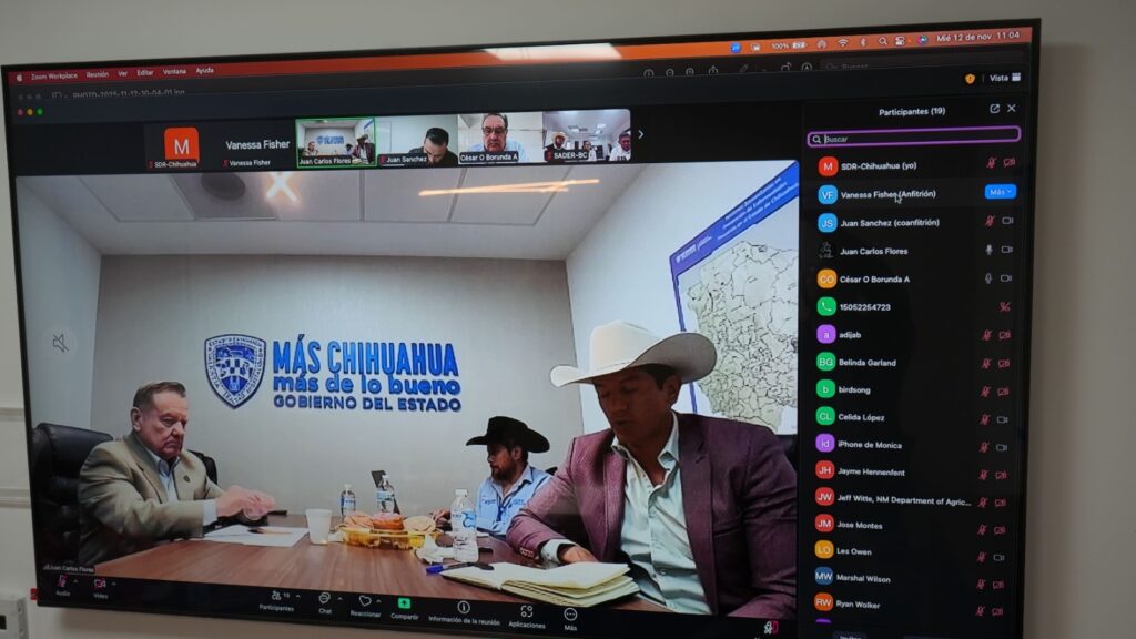 Participa estado en reunión binacional de seguimiento al tema del gusano barrenador