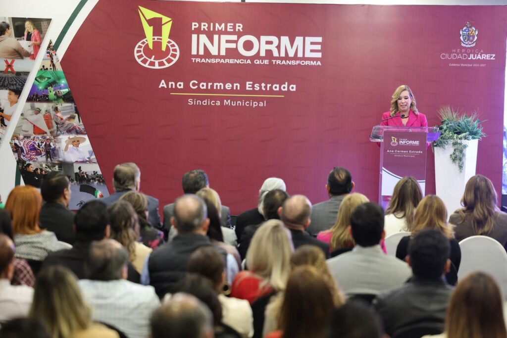 Presenta síndica municipal ana estrada su primer informe de labores en ciudad juárez