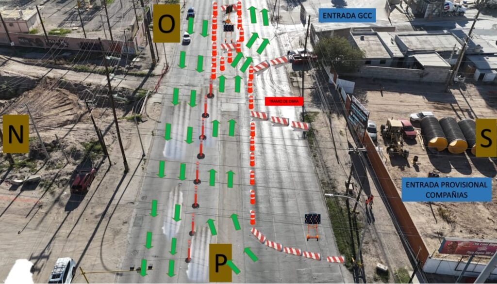 Por obras de la jmas en colector viñedos 2, seguridad vial pide extremar precauciones
